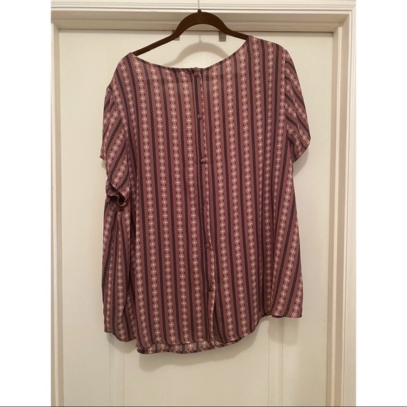 TORRID ABBEY - GEO PRINT GEORGETTE BLOUSE SIZE 3 - Picture 6 of 8